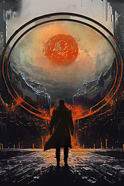 Free science fiction fantasy portal illustration