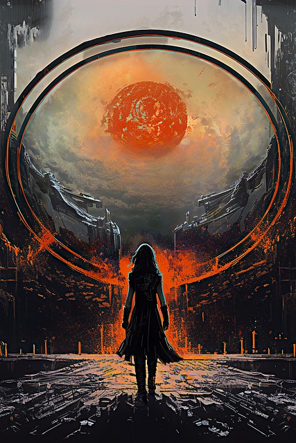 Free science fiction fantasy portal illustration