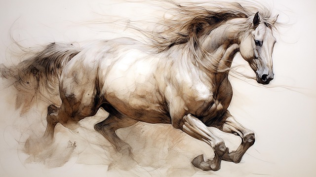 Free ai generated horse mane illustration