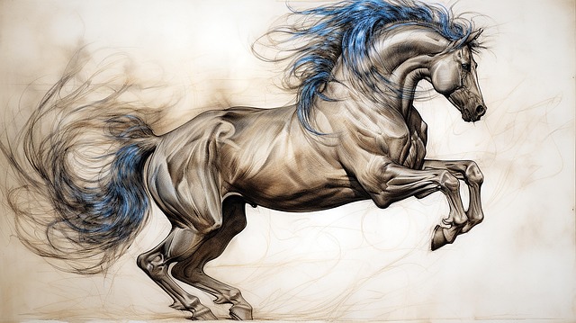 Free ai generated horse mane illustration