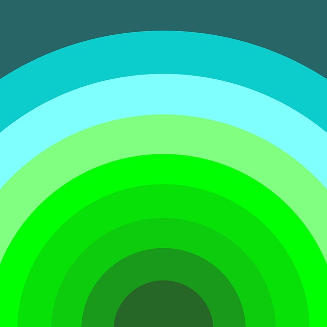 Free green nature rainbow illustration