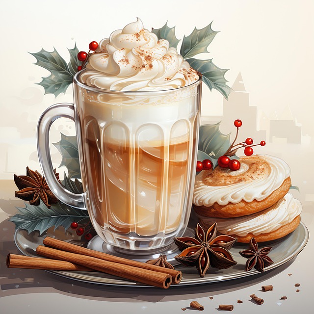 Free coffee chocolate cream illustration