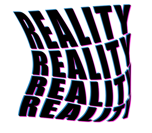 Free reality glitched virtual illustration
