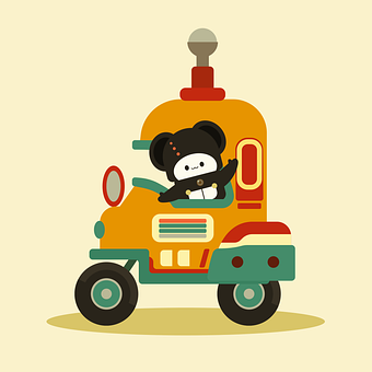 Free Car Bear vector and picture