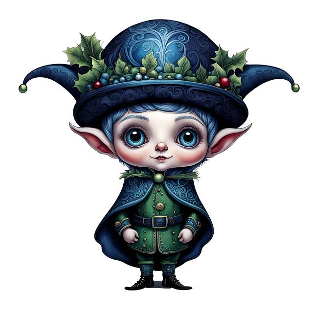 Download free HD stock image of Ai Generated Elf Free ai generated elf christmas illustration