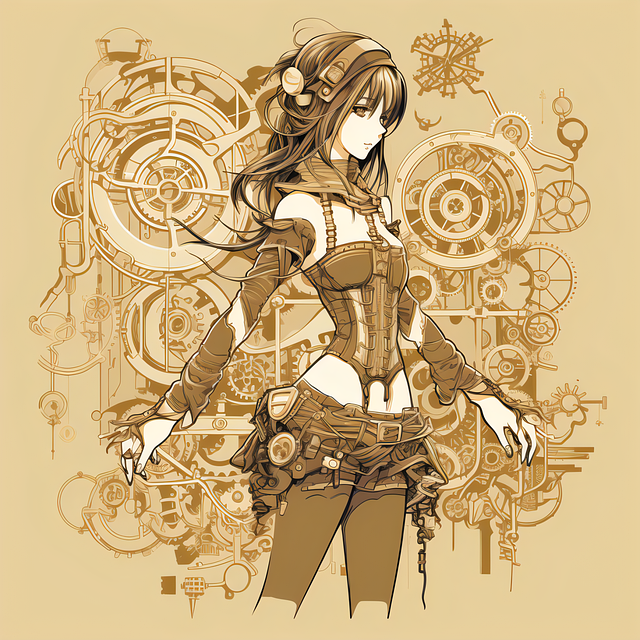 Free ai generated robot woman illustration