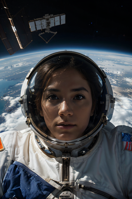 Free ai generated astronaut moon illustration