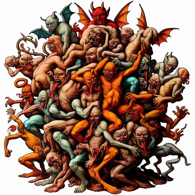 Download free HD stock image of Ai Generated Demons Free ai generated demons creatures illustration