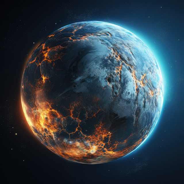 Free ai generated planet space illustration