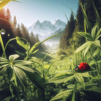 Verão, Ervas Verdes, Natureza, Visão