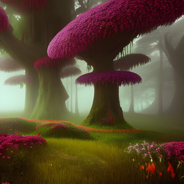 Free forest nature trees illustration