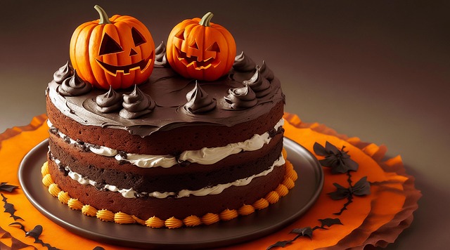 Free cake food halloween illustration