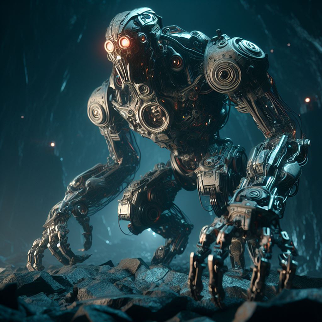 Free alien robot machine illustration