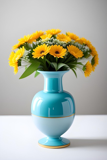 Free flowers vase beauty illustration