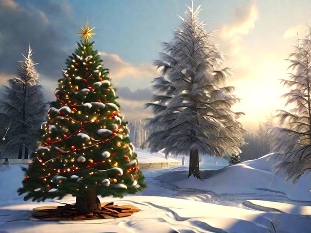 Winter, Snow, Holiday, Christmas, Tree