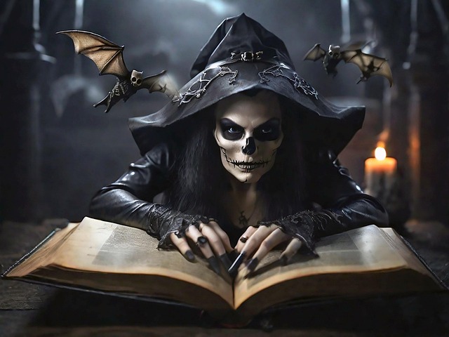Free ai generated witch vampire illustration