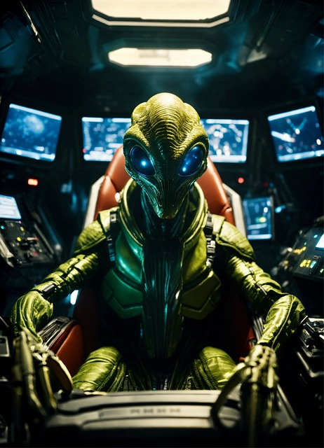 Free ai generated alien command illustration