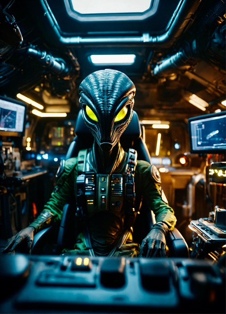 Free ai generated alien command illustration