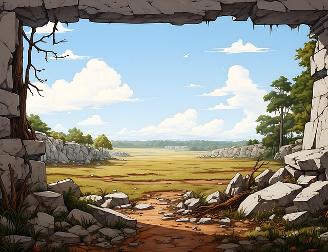 Download free HD stock image of Ai Generated Wall Free ai generated wall cave illustration