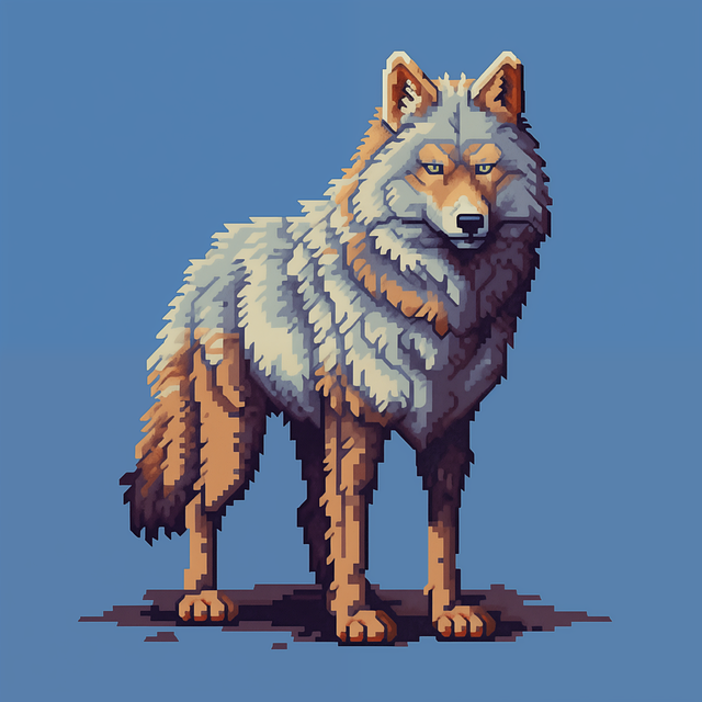 Free ai generated wolf mountain wolf illustration