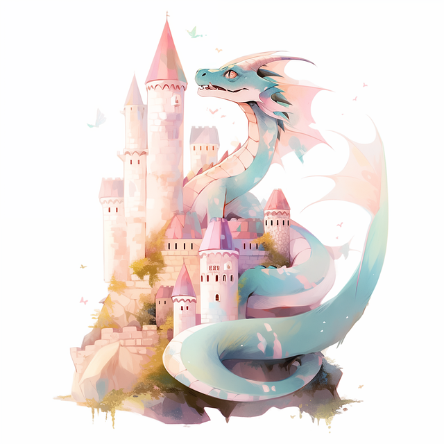 Free ai generated dragon snake illustration