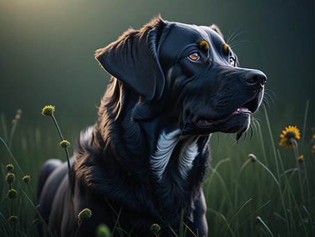 Ai Gerado, Cachorro, Animal, Flores