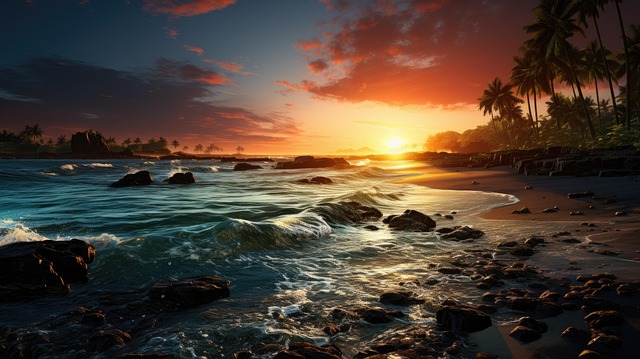 Download Ai Generated, Beach, Ocean. Royalty-Free Stock Illustration ...