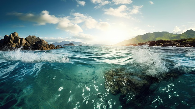 Free nature ocean coast illustration