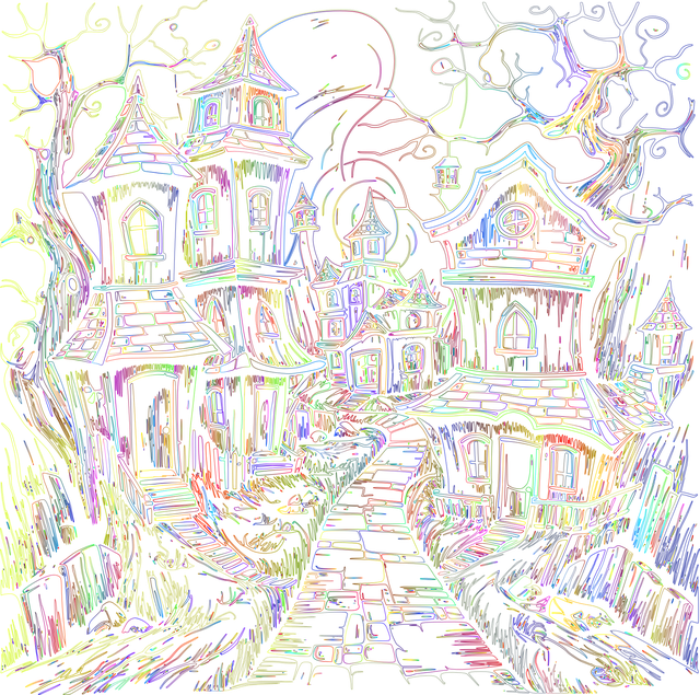 Download free HD stock image of Haunted House Halloween Free haunted house halloween landscape vector