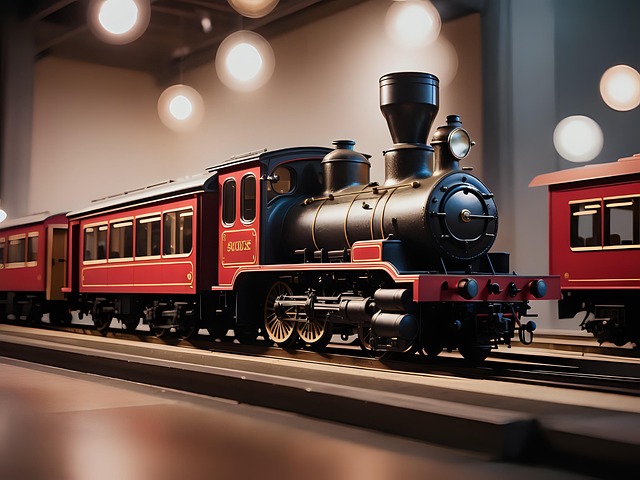 Free christmas train railway illustration