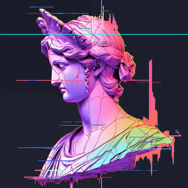 Free ai generated woman statue illustration
