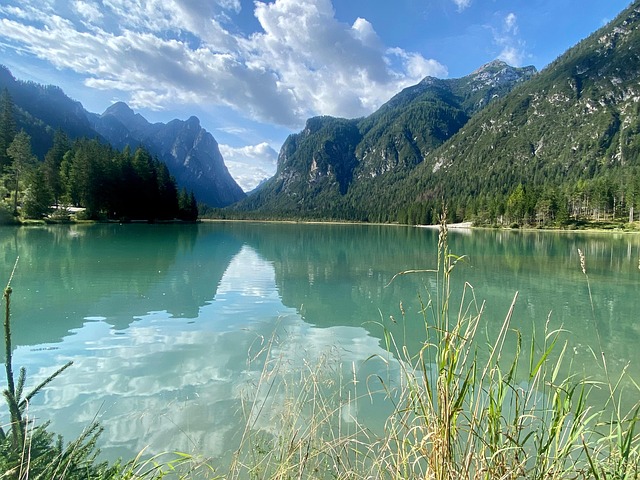 Lago Di Dobbiaco, Italië, Dolomieten