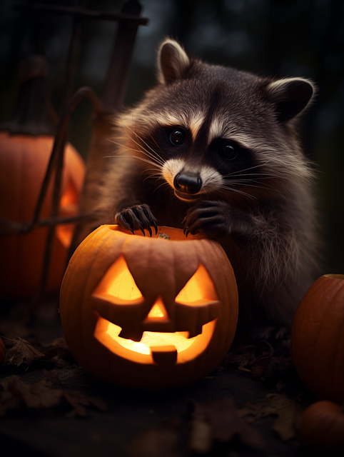 Free Ai Generated Raccoon illustration and picture