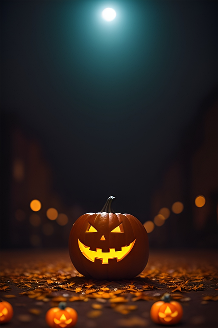 Free weird creeps night illustration