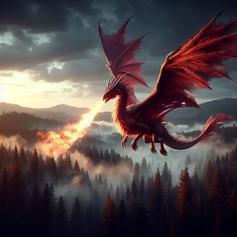 Ai Generiert, Drachen, Kreatur, Mystiker
