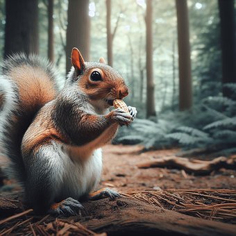 Eichhörnchen, Natur, Tiere, Wald