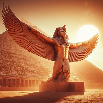 Ägypten, Monument, Gott, Pyramide