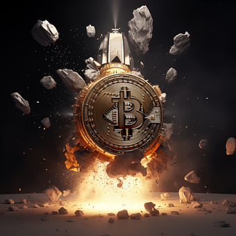 Free Bitcoin Cryptocurrency illustration and picture