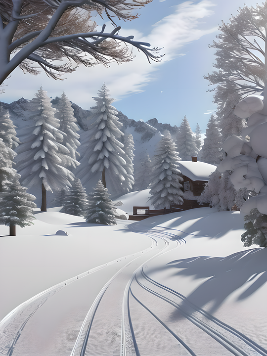 Winter-Wald-Duschvorhang Mit Hirsch & Elch – Rustikale Landschafts-Deko Fürs Badezimmer (178x178 Cm)