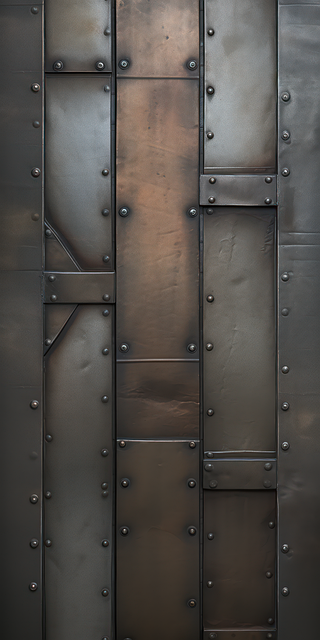 Free ai generated door metal illustration