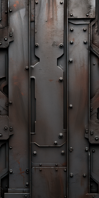 Free ai generated door metal illustration