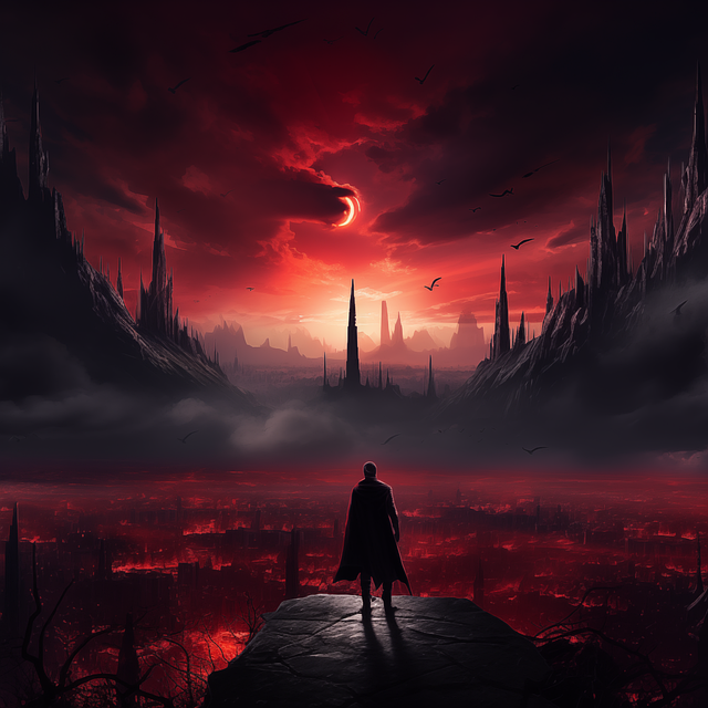 Free ai generated man apocalypse illustration