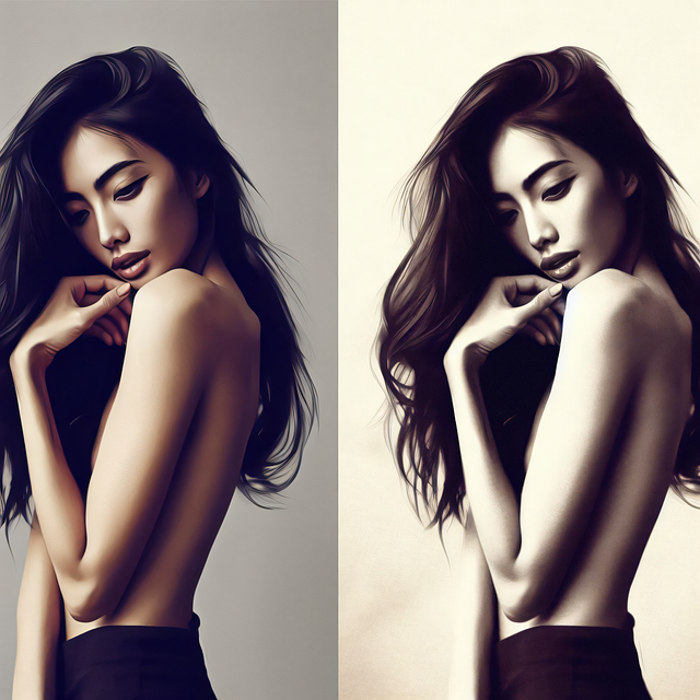 Free Woman Long Hair illustration and picture