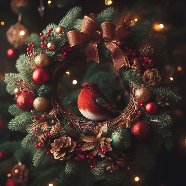 Download free HD stock image of Ai Generated Christmas Free ai generated christmas nature illustration
