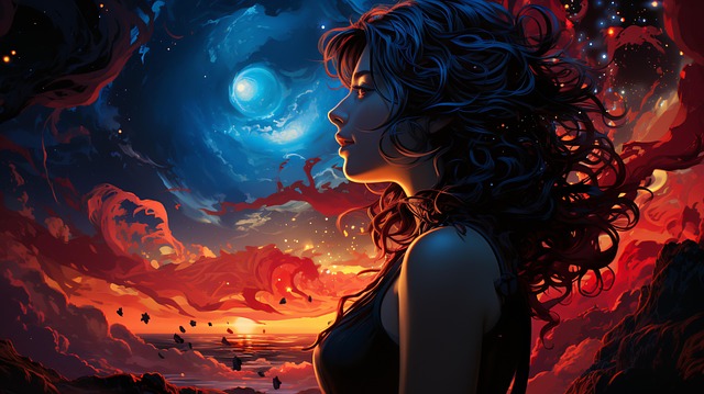Free ai generated woman mystic illustration