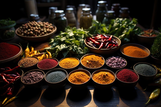 Free spices ingredients flavors illustration