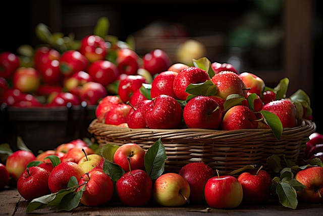 Free fruit apples food illustration