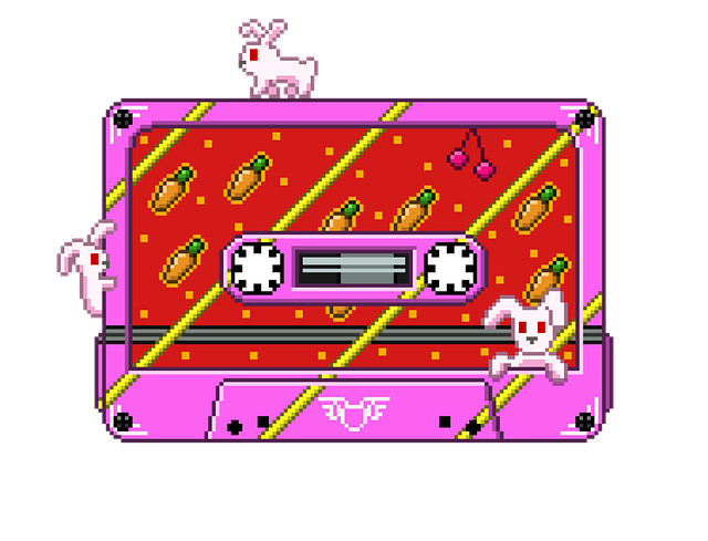 Free cassette tape recorder illustration