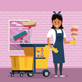 Free Woman Cleaner illustration and picture