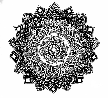 Free Flowers Mandala illustration and picture